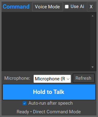 Photoshop Toolkit AI command voice mode